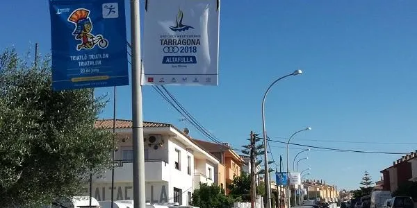 Altafulla s’engalona per acollir la prova del Triatló dels Jocs Mediterranis Tarragona 2018