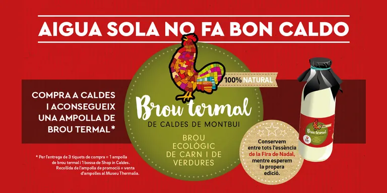 S’acaben les existències de brou termal per adquirir gratuïtament amb tiquets de proximitat
