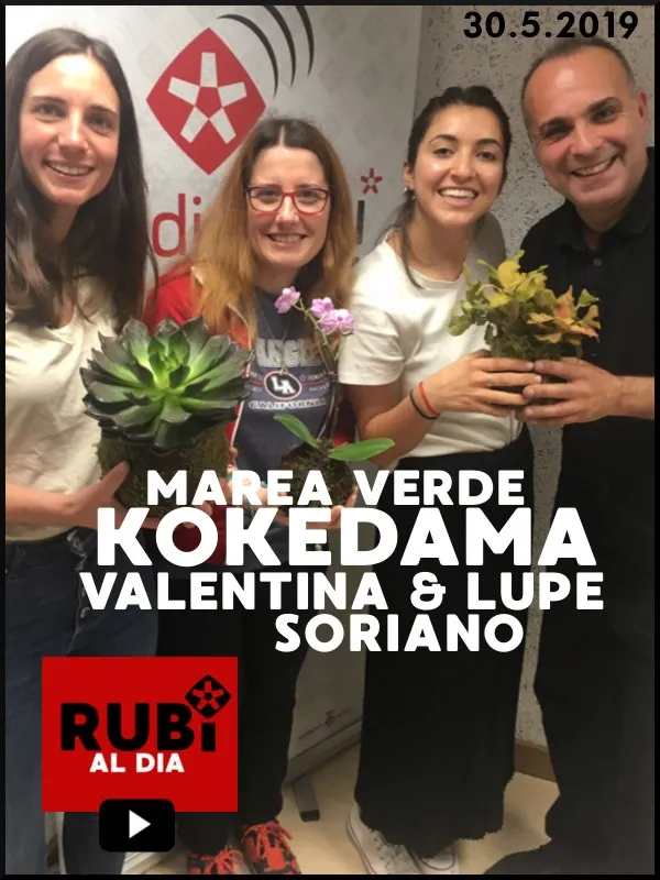 VALENTINA I LUPE SORIANO de la tienda 'Marea Verde' nos enseñan a hacer 'Kokedama'