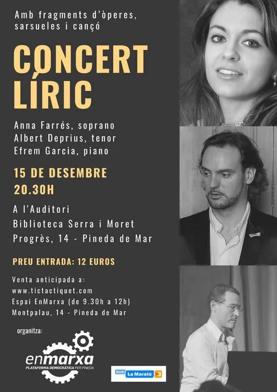 Concert Líric a benefici de La Marató
