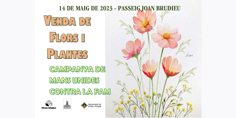 Mans Unides organitza un any més la tradicional venda solidària de flors i plantes