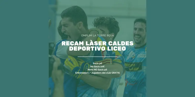 El Recam Làser Caldes torna a la lliga amb energies renovades i un repte en majúscules davant el Liceo