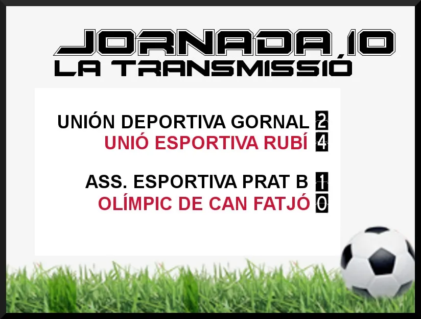 A PEU DE CAMP - JORNADA 10 dissabte