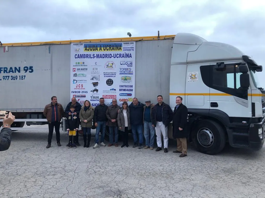 Empresaris de Cambrils col·laboren amb l’ONG ‘Hambre cero’ portant ajut humanitari a Ucraïna