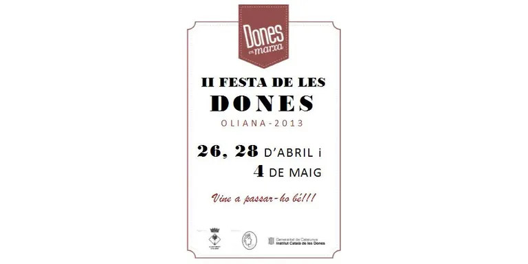 Tot a punt per a la II Festa de les Dones a Oliana