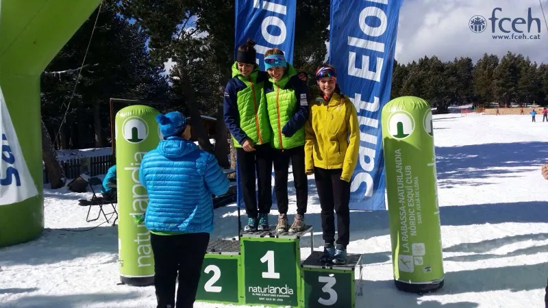 Maria Sellés, Maria Iglesias i Paula Martínez, al podi de l'Andorra Fons (FCEH)