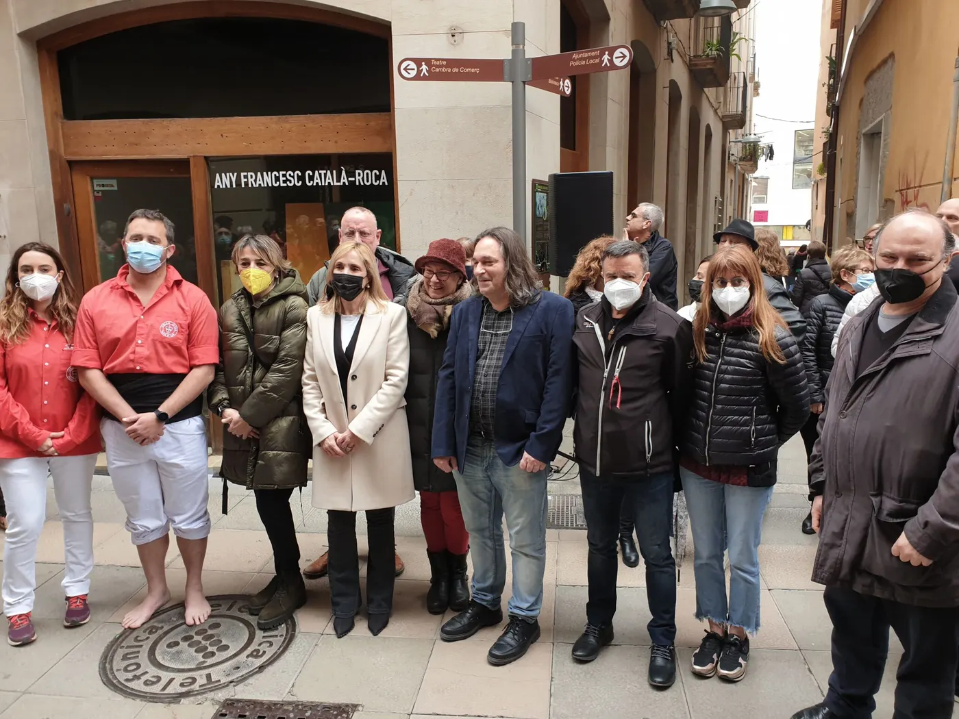 Descoberta d’una placa que identifica la casa natal de Francesc Català-Roca