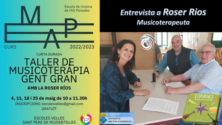 Entrevista a Roser Rios Rallé i els seus tallers de musicoteràpia.