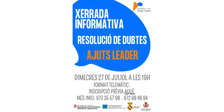 Set projectes de l'Alt Urgell i nou de la Cerdanya, aprovats en la convocatòria dels Ajuts Leader 2021
