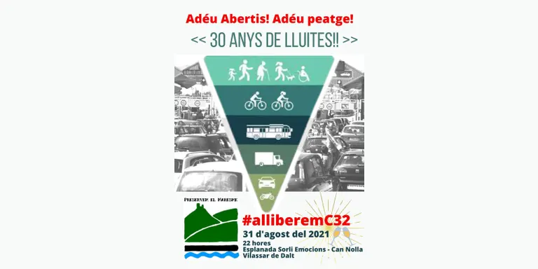 Tot a punt per a la gran festa d’alliberament del peatge de la C-32