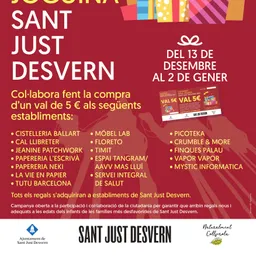 Entrevistes de la Justa del 16/12/2021 — Nadal a Sant Just: campanya "Cap infant sense joguina", sorteig de comerç, Mercat de Nadal i Cavalcada (entrevista a Rosa Maria Manuel) - episode art