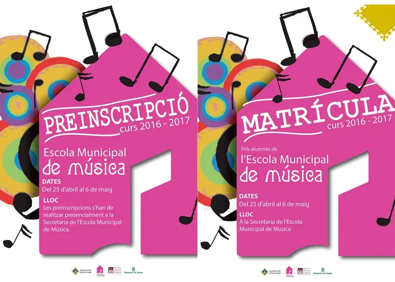 Obertes les matrícules i preinscripcions a l'Escola Municipal de Música de la Seu