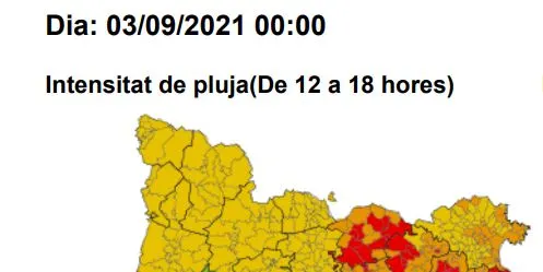 Activat el pla Inuncat en fase d’alerta a Caldes per la previsió de fortes pluges
