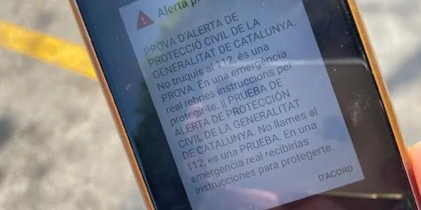S’executa amb èxit la prova del sistema d’alertes als telèfons mòbils