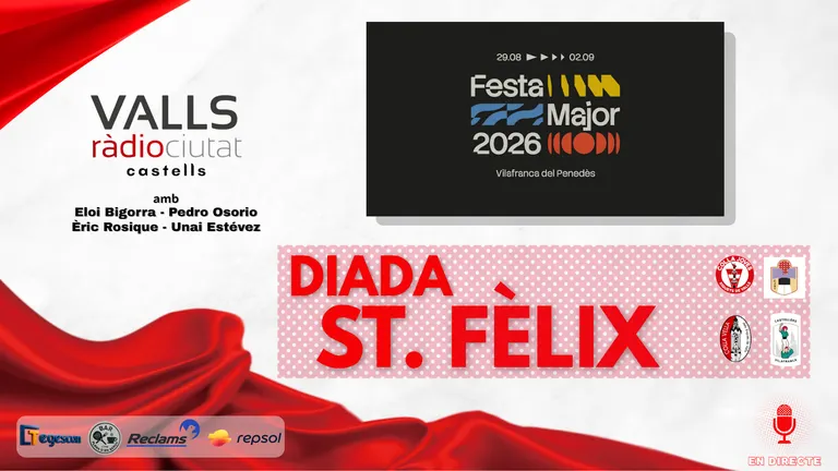 DIRECTE. Diumenge 12.00h. La diada castellera de Sant Fèlix 2026