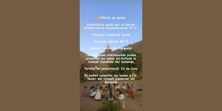 El Consell Comarcal busca un educador social