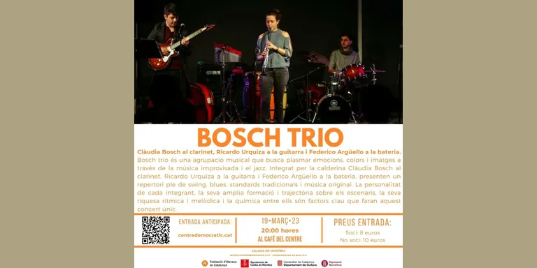La clarinetista calderina de jazz Clàudia Bosch es presenta a l’ateneu El Centre amb el seu trio