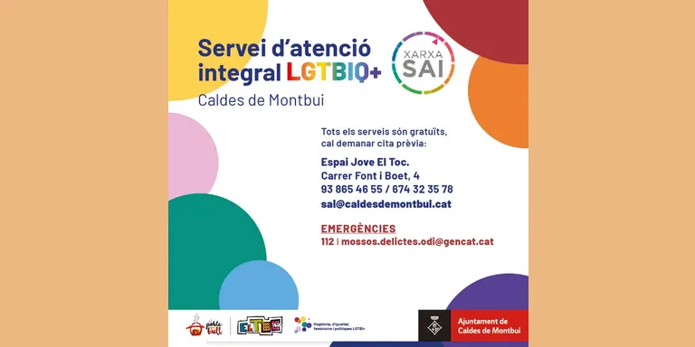 L’Espai Jove El Toc acull el Servei d’Atenció Integral LGTBIQ+