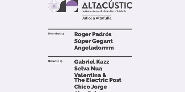 L’Altacústic engega motors aquest divendres amb una desena edició de retorn als orígens i els valors del certamen