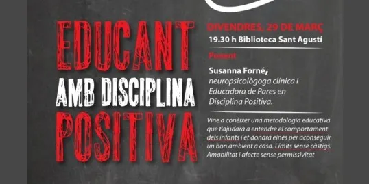 Xerrada a la Seu sobre educació amb disciplina positiva