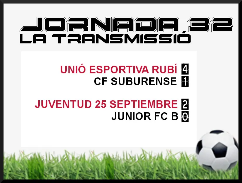 A PEU DE CAMP - JORNADA 32 diumenge