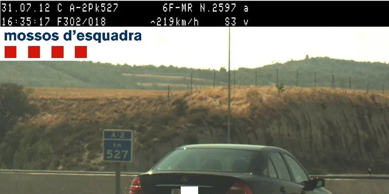Caçat un conductor andorrà a Organyà circulant al doble de la velocitat permesa