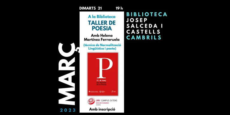 La Biblioteca de Cambrils commemora el Dia Mundial de la Poesia amb un taller a càrrec d’Helena Martínez-Ferreruela