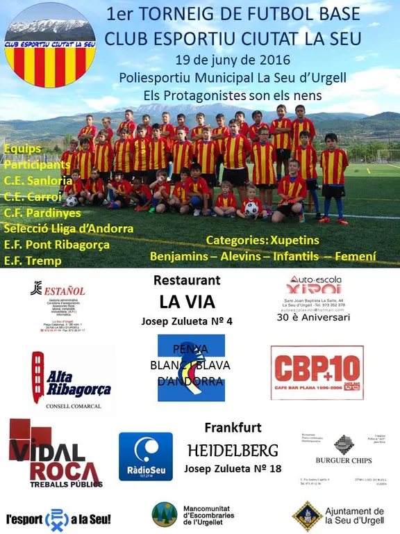 El CE Ciutat La Seu organitza el seu primer Torneig de Futbol Base