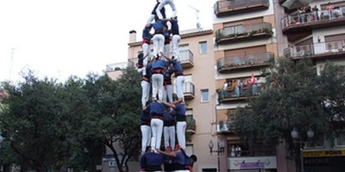 Els castellers de Mataró actuen avui davant del Calisay