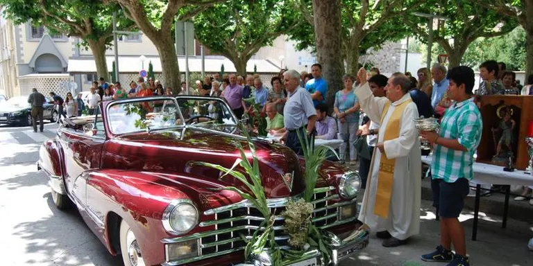Més de 180 vehicles a la benedicció de Sant Cristòfol a la Seu