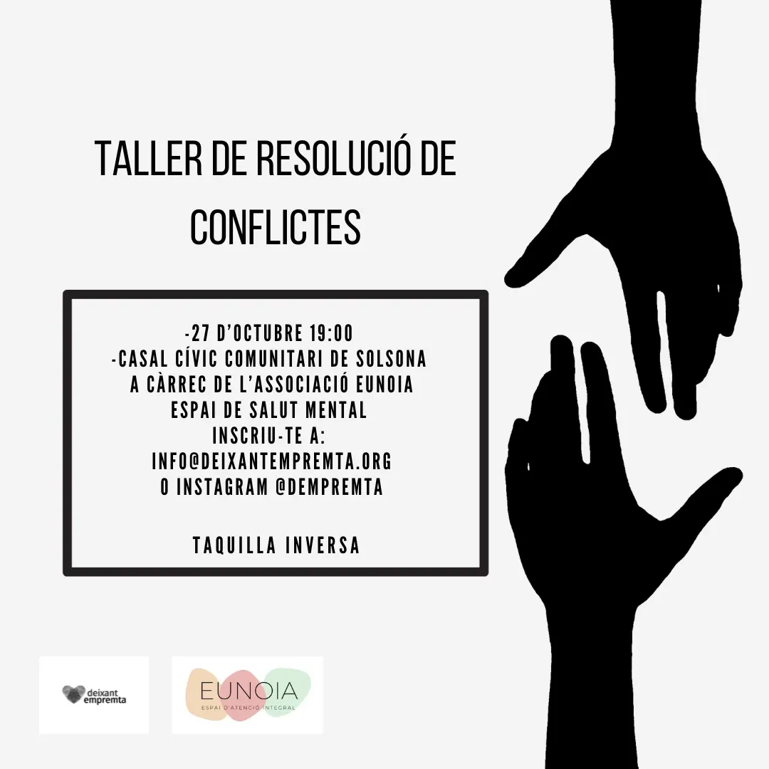 <strong>Deixant Empremta i Eunoia organitzen un taller de resolució de conflictes</strong>