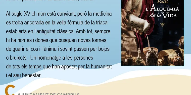 L’escriptora Coia Valls presenta aquest dimarts ‘L’Alquímia de la vida’ al Centre Cultural