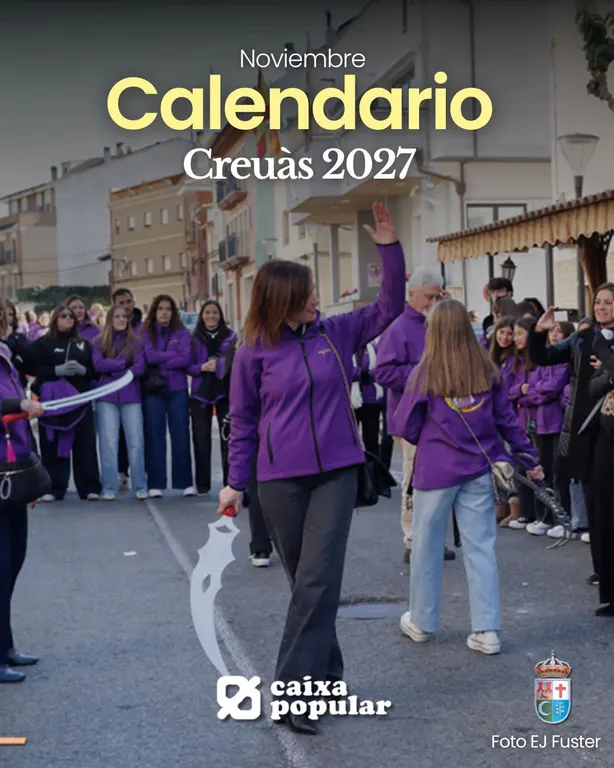 El día 7 de noviembre se inicia el ciclo de Creuàs de las diferentes comparsas de Ibi y que se prolongarán hasta el último sábado de ese mes