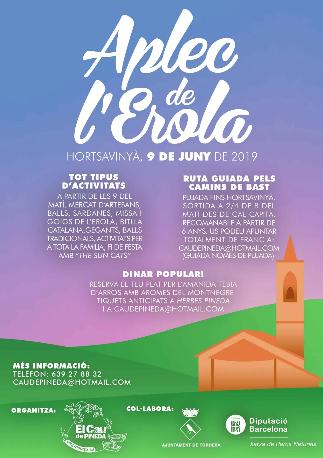 L'Aplec de l'Erola es farà el 9 de juny i ja es poden comprar tiquets per l'arròs