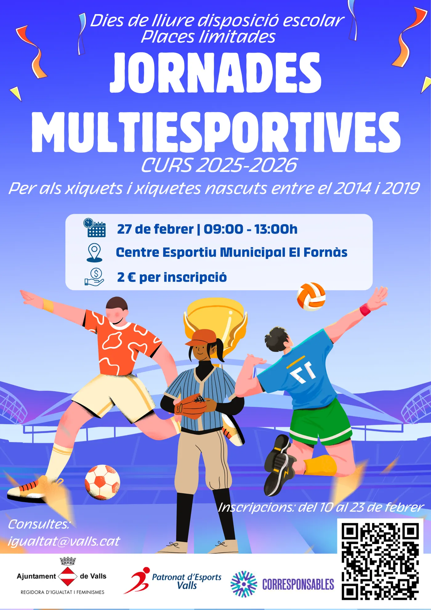 Consolidació de les jornades multiesportives en dies no lectius