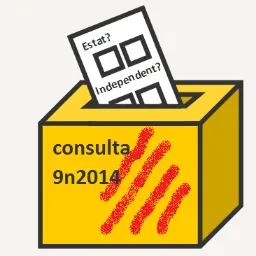 El 9-N a la Seu arrenca amb l'enganxada de cartells al passeig Joan Brudieu