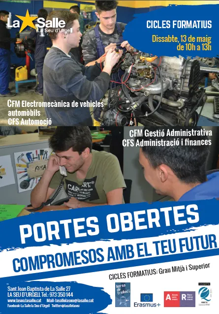 Jornada de portes obertes a cicles formatius del Col·legi La Salle