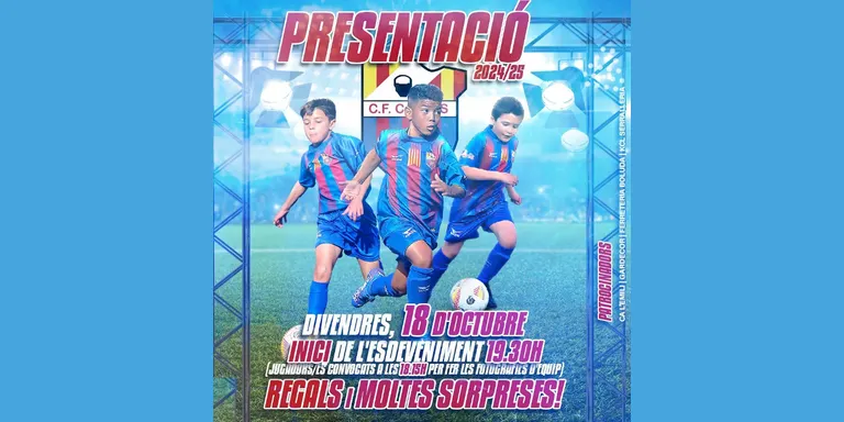 Demà divendres es durà a terme la presentació dels equips del Club de Futbol Caldes d’aquesta temporada