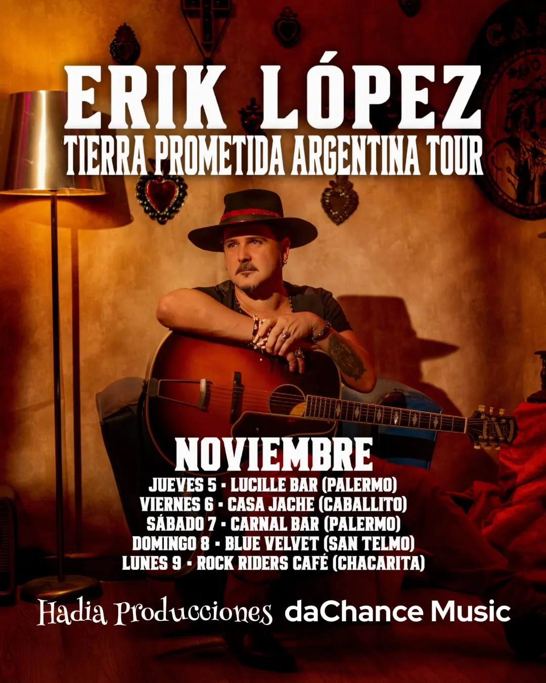 El cantant cambrilenc Erik López començarà una nova gira per Argentina i Mèxic aquest novembre