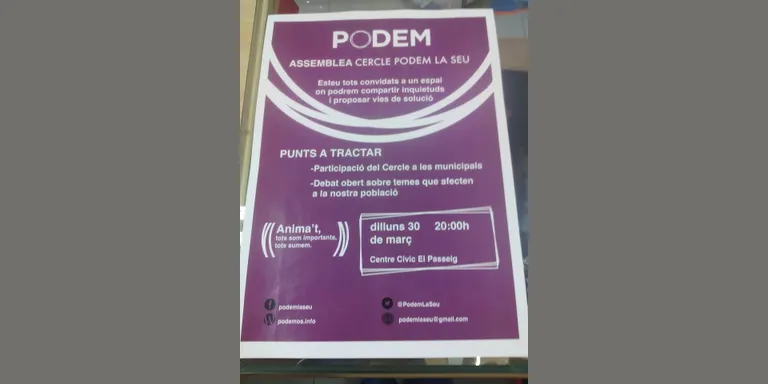 Podem celebra una assemblea a la Seu