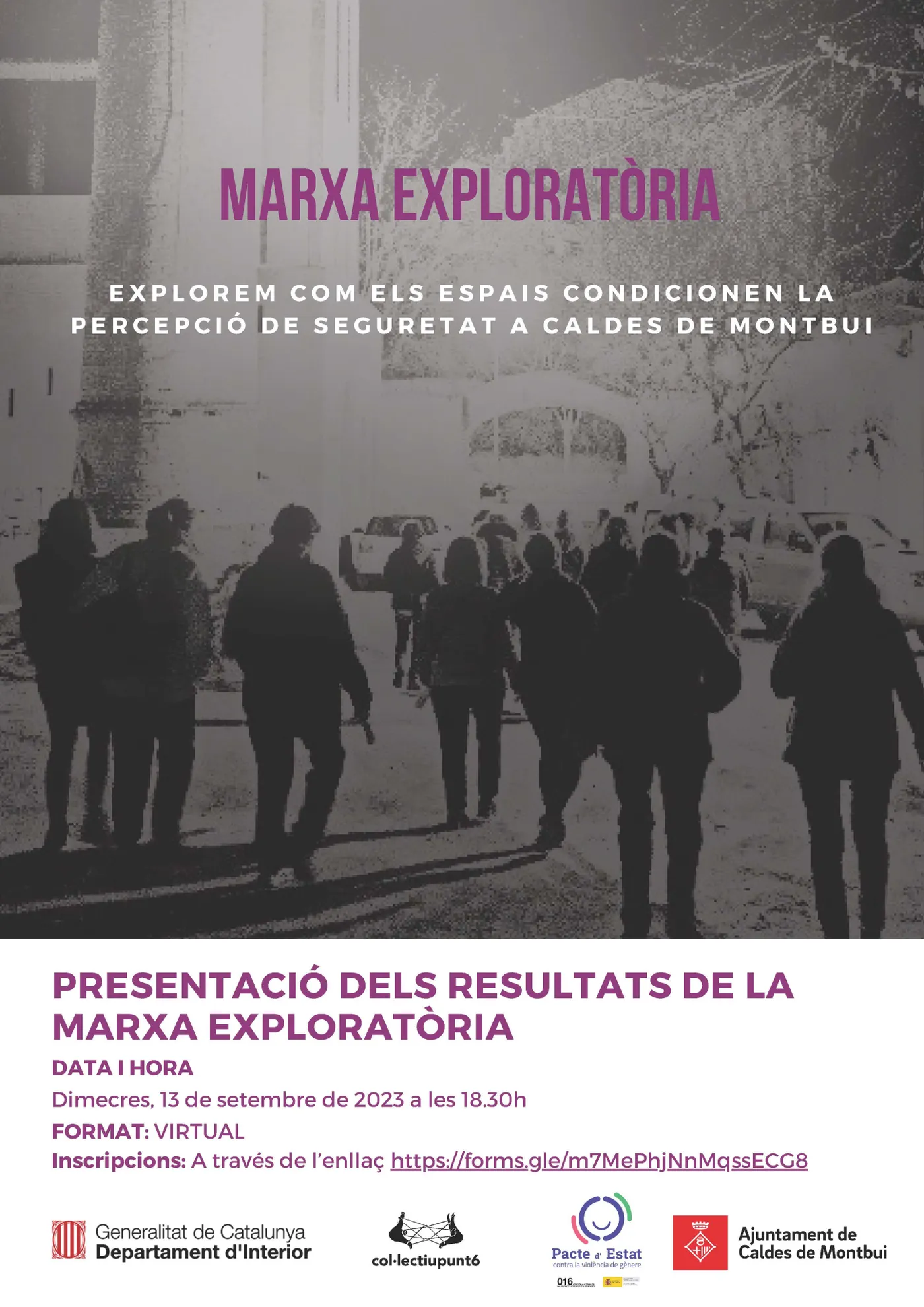 Convocada la sessió de retorn de la marxa exploratòria que es va fer al març sobre els espais públics i la percepció de seguretat a Caldes