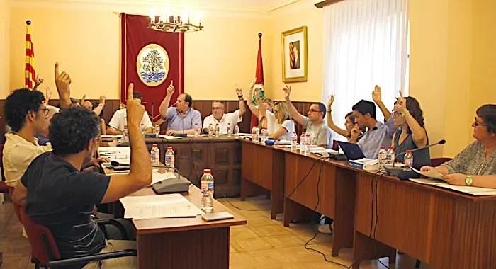 Una de les sessions anteriors del ple a l'Ajuntament
