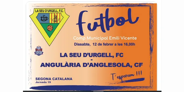 La Seu FC rep l'Angulària d'Anglesola al tram final de la fase regular