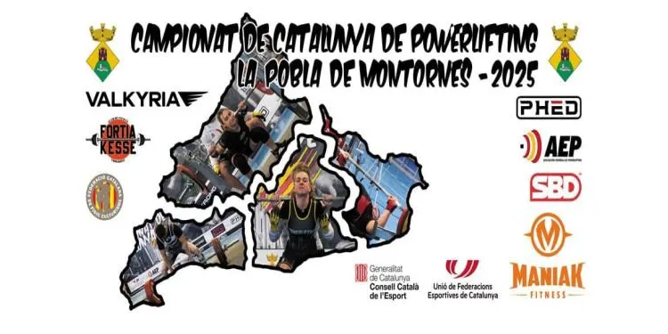 El Campionat de Catalunya de Powerlifting i Pressió en Banc torna a la Pobla de Montornès aquest cap de setmana