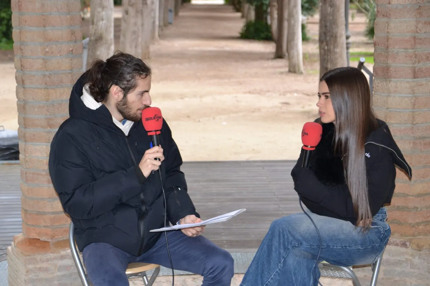 Mar Lucas, cap de cartell de la quarta temporada de Celebritats Pures, amb Martí Gruas