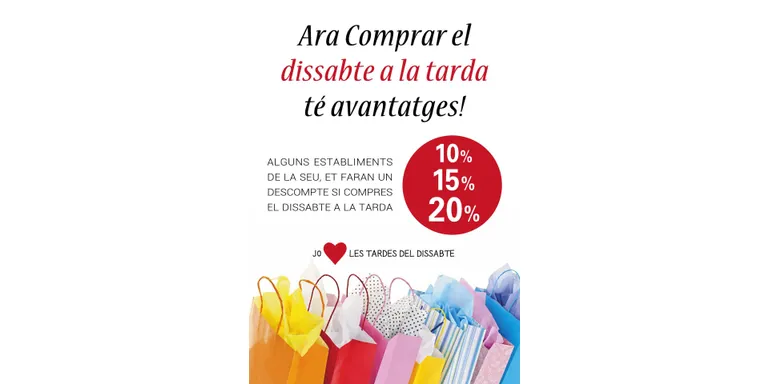 Botigues de la Seu enceten la campanya 'Jo estimo les tardes dels dissabtes'