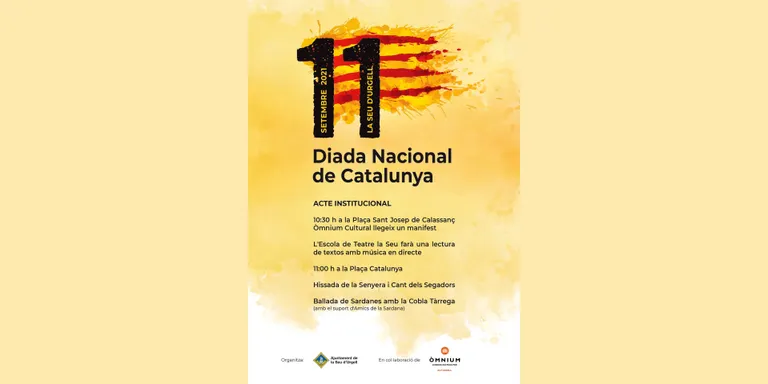 La Seu d'Urgell commemorarà la Diada amb la lectura d'un manifest i de textos musicats