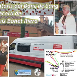 Trobada dels voluntaris del Banc de Sang en record de Mossèn Lluís Bonet Riera - episode art