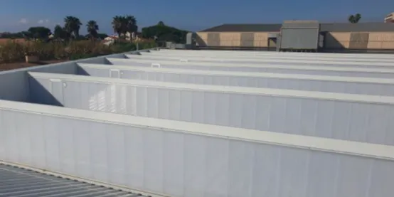 Finalitzen les obres de substitució de la coberta de la pista principal del pavelló Paco Martin