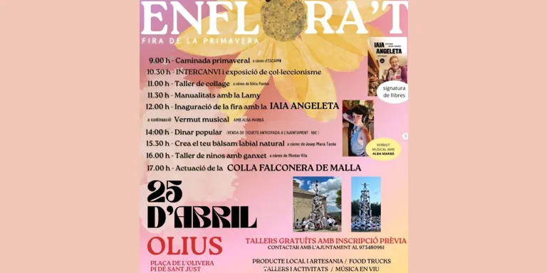 La iaia Angeleta inaugura aquest dissabte la fira de primavera Enflora’t d’Olius